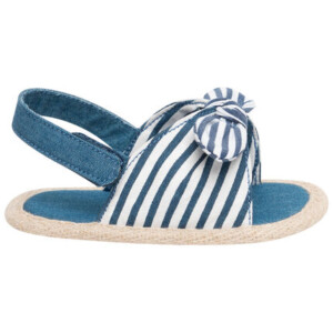 Soft Striped Sandals for Baby Girl - SAXO BLUES