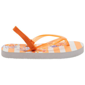 Flip flops with transparent strap and flowers - SAXO BLUES