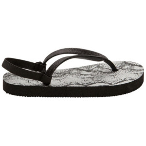 Flip flops with sequined strap and snake print - SAXO BLUES