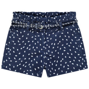 Woven-belt printed canvas shorts - Orchestra