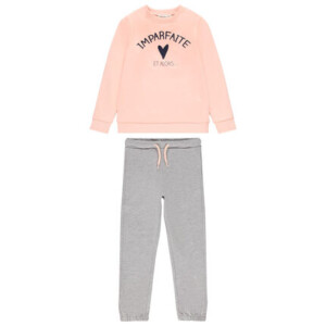 FLEECE JOGGERS WITH PRINTED MESSAGE FOR CHILDREN GIRL