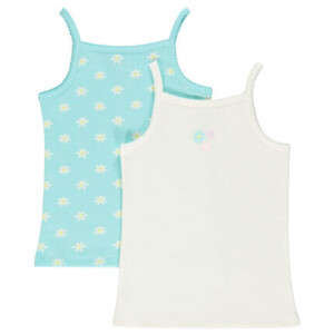 Pack of 2 undershirts with suspenders for girls - Orchestra