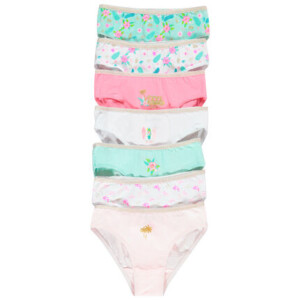 Pack of 7 printed panties for girls - Orchestra