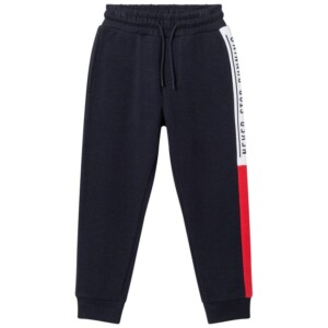 FLEECE JOGGING PANTS WITH CARS CHARACTERS AND STRIPS