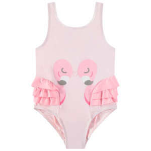 Ruffled one-piece swimsuit with flamingo print - Orchestra