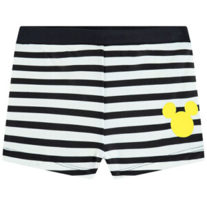 Mickey Disney print striped swim trunks - Orchestra