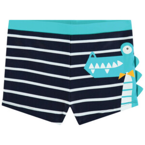 Swim trunks with contrasting stripes and crocodile - Orchestra