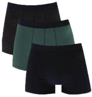 LCW DREAM Boxer for Men in Soft Fabric with Standard Pattern 3 Pieces.