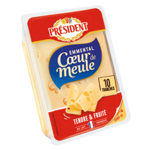 Tranches fromage emmental cœur de meule 150g - PRESIDENT