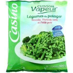 Organic green vegetable mix CASINO 600 G