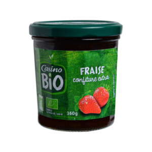 Organic strawberry jam 360g - CASINO BIO