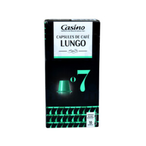 Lungo coffee capsules n°7 x10 52g - CASINO
