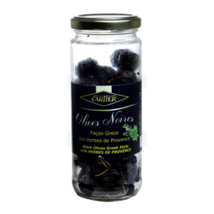 Greek style black olives 190g - CARTIER