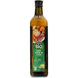Huile de colza vierge bio 75cl - casino bio