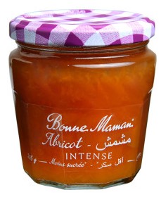 Less sweet apricot jam Intense 235g - BONNE MAMAN