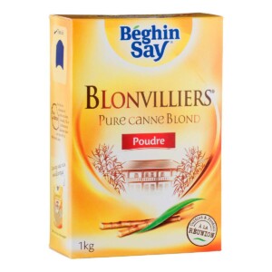Pure blond cane powder Blonvilliers 1 kg - BEGHIN SAY