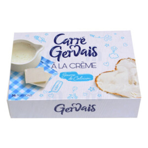 Processed square cream cheese 36 servings 576g - GERVAIS