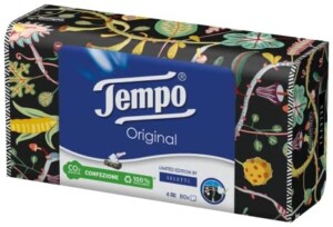 Original white tissue box 4 ply x80u - TEMPO