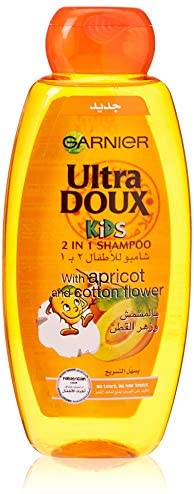 2 in 1 shampoo for children, with apricot and cotton flower 400ml - ULTRA GENTLE