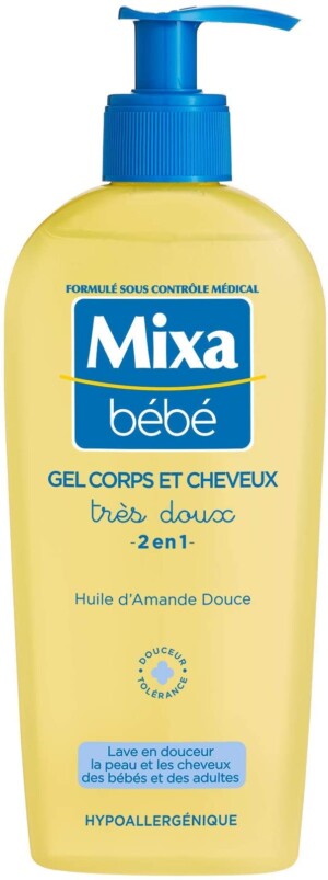 Very soft 2in1 body and hair baby cleansing gel 250ml - MIXA BEBE