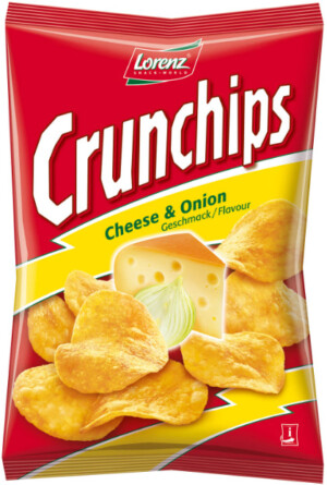 Crunchips cheese flavor 100g - LORENZ