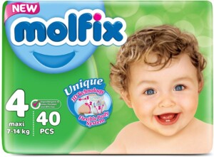 Baby diapers size 4 maxi x40pcs - MOLFIX