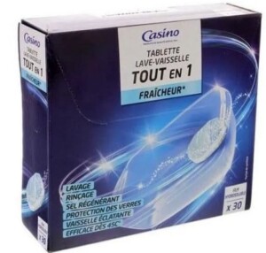 Ecological dishwasher tablet all in 1 x30 tabs - CASINO