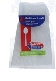 Reusable white coffee spoons x40 pieces - GAPPY