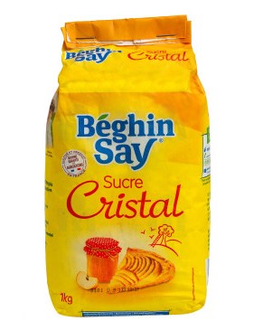 Crystal sugar bag 1 kg - BEGHIN SAY