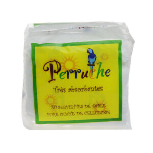 Very absorbent white table napkins x80 pieces - PERRUCHE