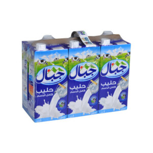 UHT Sterilized Natural Whole Milk 6x1L - JIBAL