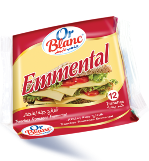 Emmental cheese slices 100g - WHITE GOLD