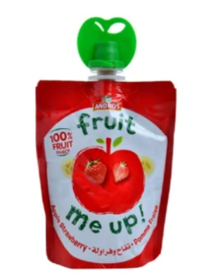 Compote fruit me up strawberry apple 90g - ANDROS