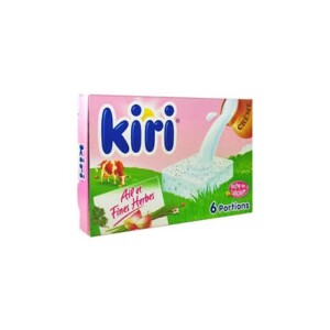 Square processed cheese garlic and herbs 6 servings - KIRI