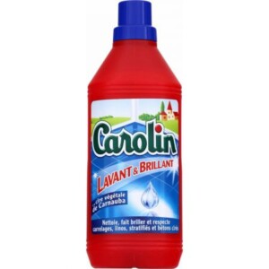 Washing & shining floor cleaner with carnauba vegetable wax 1L - CAROLIN