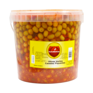 Spicy green olives 400g