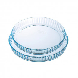 2 TART OVEN DISHES 30 CM + 27 CM