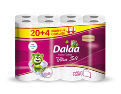 Cotonia white toilet paper 2 ply x24pcs - DALAA