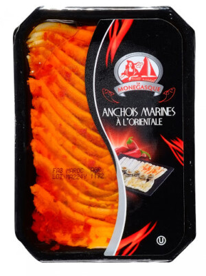 Oriental marinated anchovies 200g - LA MONEGASQUE